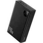 Baterie externa Baseus Adaman Digital Display, 24000 mAh, PD 140W, 2x USB-C, 1x USB, Black, posibilitate incarcare laptop