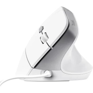Trust Bayo II, Ergonomic, Silent click, White