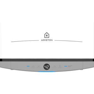 Ariston electric Velis Dune 50 EU, 1500 W, 50 L, Control electronic, Functie Eco Evo, Protectie ioni de argint, Anod de magneziu, Alb