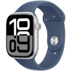 SmartWatch Apple Watch Series 10, 46mm Carcasa Aluminium Silver, Denim Sport Band - S/M
