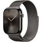 SmartWatch Apple Watch Series 10, 46mm Carcasa Titanium Slate, Slate Milanese Loop - S/M, GPS + Cellular
