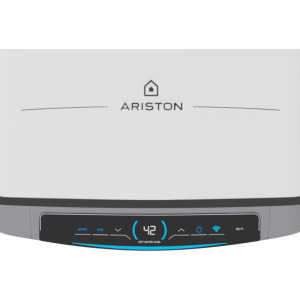 Ariston electric Velis Dune Wi-Fi 50 EU, 1500 W, 50 L, Control electronic, Functie Eco Evo, Protectie ioni de argint, Anod de magneziu, Alb