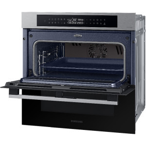 Samsung NV7B4345VAS/U2 Bespoke, Electric, 76 L, Autocuratare catalitica, Dual Cook Flex, Display, Air Sous Vide, Natural Steam, Clasa A+, Inox
