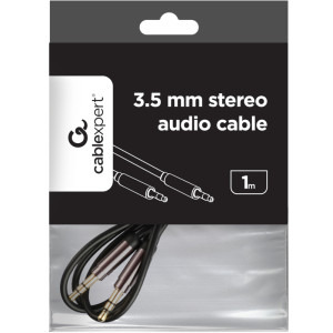Gembird Jack 3.5 mm Male - Jack 3.5 mm Male, 1m, negru