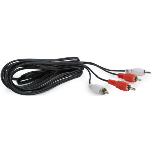 Gembird 2x RCA Male - 2x RCA Male, 1.8m, negru