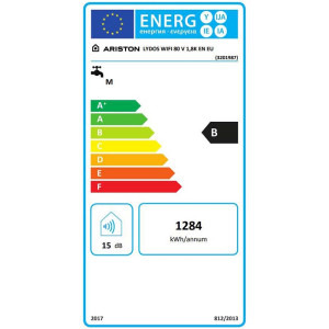 Ariston electric Lydos Wi-Fi 80L, 1800 W, conectivitate internet, rezervor emailat cu Titan