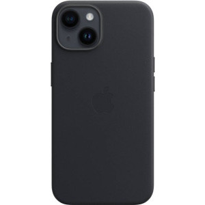 Apple Protectie pentru spate, material piele, cu MagSafe pentru iPhone 14 Plus, culoare Midnight