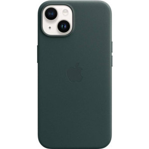 Apple Protectie pentru spate, material piele, cu MagSafe pentru iPhone 14 Plus, culoare Forest Green