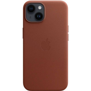 Apple Protectie pentru spate, material piele, cu MagSafe pentru iPhone 14 Plus, culoare Umber