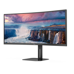 AOC CU34V5C/BK Curbat 34 inch UWQHD VA 1 ms 100 Hz USB-C FreeSync