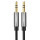 Cablu audio Ugreen AV119, Jack 3.5 mm Male - Jack 3.5 mm Male, 1m, negru-gri