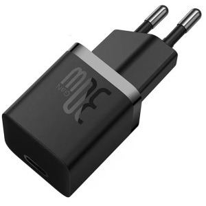 Baseus GaN5, 1x USB-C, Fast Charger 30W, Black