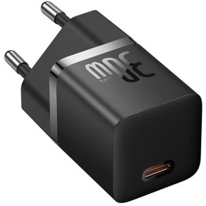 Baseus GaN5, 1x USB-C, Fast Charger 30W, Black