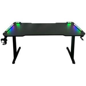 Birou Gaming Spacer SPGD-RGB-140-01 RGB Black