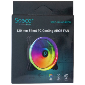 Spacer SPFC-120-6P-ARGB Black