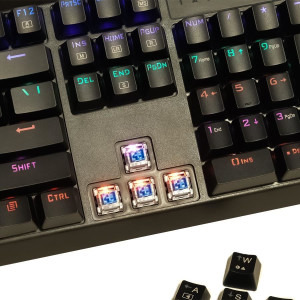 T-Dagger Pavones Black Rainbow Mecanica Blue Switch
