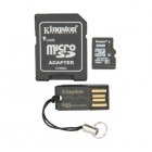 Kingston Micro SDHC 32GB Clasa 10 UHS-I + Adaptor SD + Card Reader USB 2.0