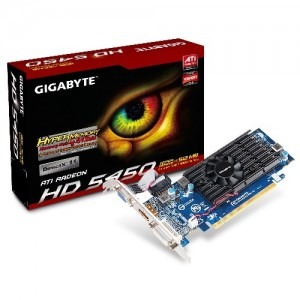GIGABYTE Radeon HD5450 128MB DDR3 Onboard 512MB HyperMemory 64-bit