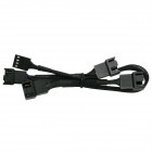 ARCTIC AC 4-pin Fan Male - 4-pin Fan Female, 0.4m, negru