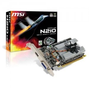 MSI GeForce 210 512MB DDR2 64-bit DVI