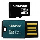 KingMax Micro SDHC 8GB Clasa 4 + Card Reader