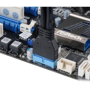 AKASA Cablu USB 3.0 M - 2x USB 3.0 F, 0.15m, negru