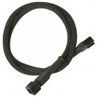 Nanoxia 3-pin Fan Female - 3-pin Fan Male, 0.3m, negru