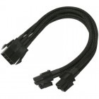 Nanoxia 8-pin ATX Male - 4+4-pin ATX Female, 0.3m, negru