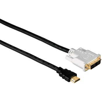 Cablu video Hama HDMI Male - DVI-D Male, 2m, negru