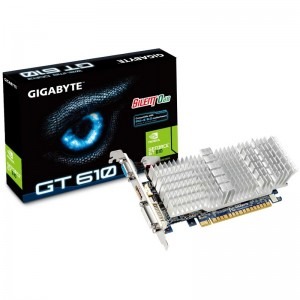GIGABYTE GeForce GT 610 Silent Cell 1GB DDR3 64-bit low profile