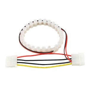 Phobya Banda LED-uri FlexLight Dip - 24x 4mm albastru 25cm
