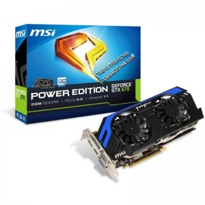 MSI GeForce GTX 670 Twin Frozr IV Power Edition OC 2GB GDDR5 256-bit