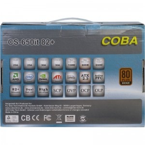 Inter-Tech CobaPower, 80+ Bronze, 650W