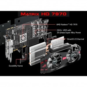 ASUS Radeon HD7970 DirectCU II Matrix 3GB GDDR5 384-bit