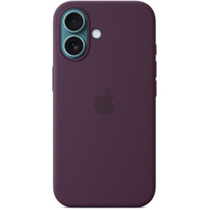 Apple Protectie pentru spate, material silicon, cu MagSafe pentru iPhone 16, culoare Plum