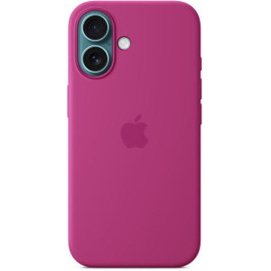 Apple Protectie pentru spate, material silicon, cu MagSafe pentru iPhone 16, culoare Fuchsia