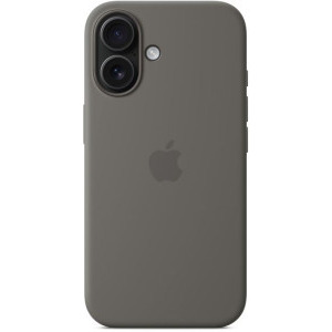 Apple Protectie pentru spate, material silicon, cu MagSafe pentru iPhone 16 Plus, culoare Stone Gray