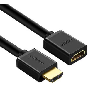 Cablu video Ugreen HD107 Prelungitor HDMI Male - HDMI Female, v2.0, 1 m, Negru