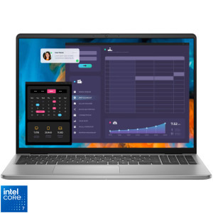 DELL 16'' Vostro 5640, FHD+, Procesor Intel® Core™ 7 150U (12M Cache, up to 5.40 GHz), 16GB DDR5, 1TB SSD, Intel Graphics, Linux, Titan Grey, 3Yr ProSupport
