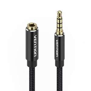 Vention Jack 3.5 mm Male - Jack 3.5 mm Female, 3m, negru