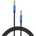 Cablu audio Vention Jack 3.5 mm Male - Jack 3.5 mm Male, 1m, albastru