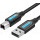 Cablu periferice Vention USB 2.0 Male tip A - USB 2.0 Male tip B, 3m, negru