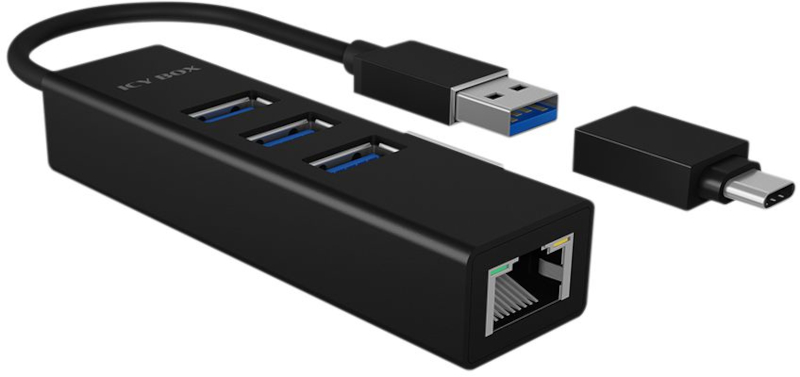 Hub USB Icy Box IB-HUB1419-LAN