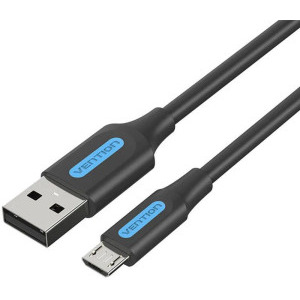 Vention USB 2.0 Male - microUSB 2.0 Male, 3m, negru