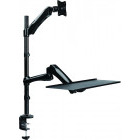 Suport TV / Monitor Logilink BP0030, 13 - 27 inch, negru, piston gaz