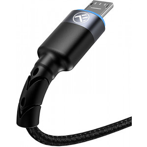 Tellur USB Male la microUSB Male, LED, 1.2 m, Black, amperaj maxim suportat 3A