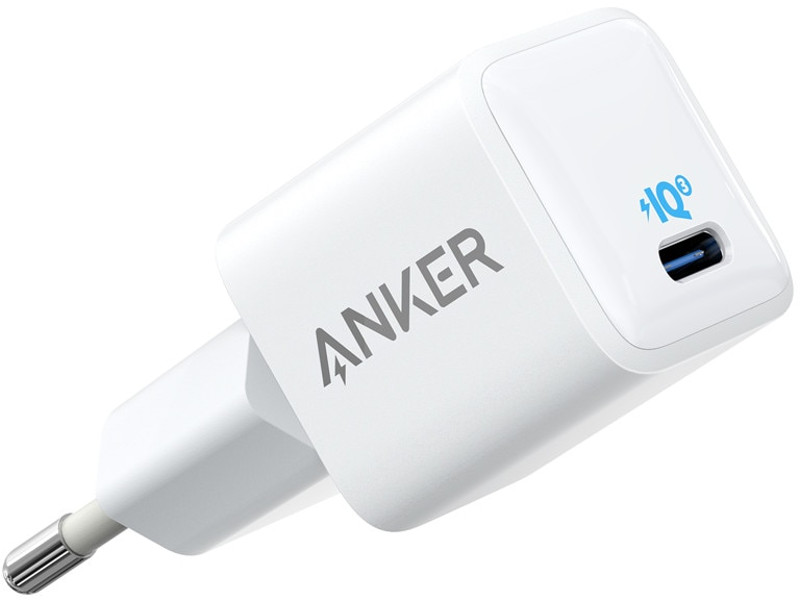 Incarcator retea Anker PowerPort III Nano, 20W, USB-C, PowerIQ 3.0, White