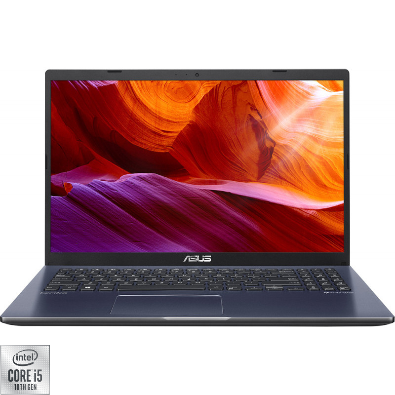 Laptop ASUS 15.6'' ExpertBook P1 P1510CJA, FHD, Procesor Intel® Core™ i5-1035G1 (6M Cache, up to 3.60 GHz), 8GB DDR4, 512GB SSD, GMA UHD, No OS, Black