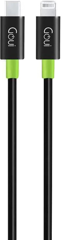Cablu de date / adaptor Goui Classic USB-C Male la Lightning Male, 1 m, Black