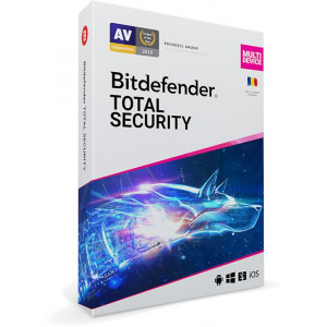 Bitdefender Total Security Multi-Device, 3 Dispozitive, 3 Ani, Licenta noua, Retail